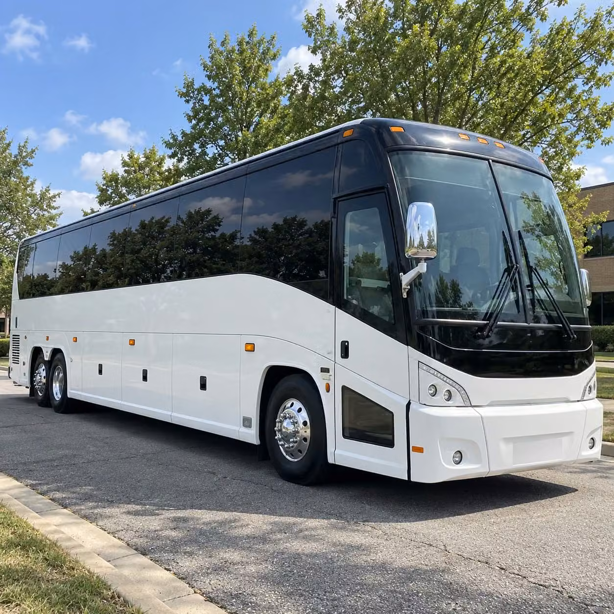 charter buses for large glendale prom groups traveling together from school or a central pickup point
