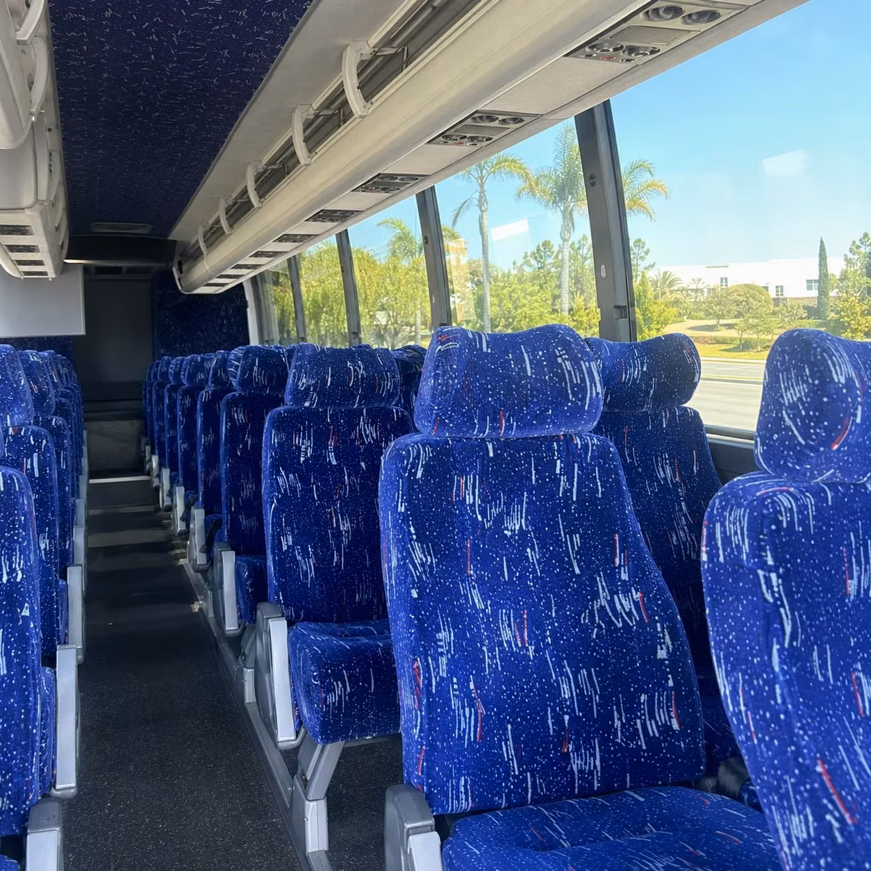 glendale charter bus interior