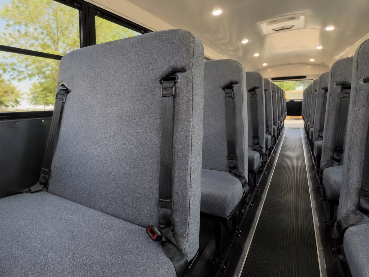 school bus inside